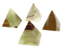 Onyx Stone Pyramid Apx 3"