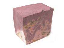 PIECE #40 Catlinite Minnesota Red Pipestone apx 5" x 5" x 3-3/4" Corner Missing