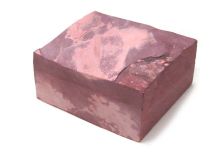 Piece #92 Minnesota Red Catlinite Stone Apx 5-1/4" x 4-1/4" x 2-1/4"