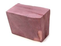 Minnesota Red Pipestone Catlinite Stone Apx 4-5/8" X 3-5/8" X 2-1/4" Piece #93 Fissure Crack