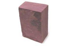 Minnesota Red Pipestone Catlinite Stone apx 6-1/2" x 4-1/8" x 2-3/4" Piece #01 Fissure Crack