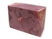 Minnesota Red Pipestone Catlinite Stone apx 5-1/2" x 4" x 2 " Piece #03 Corner Missing