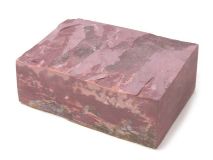 Minnesota Red Pipestone Catlinite Stone apx 6-3/4" x 4-1/4" x 2-1/4" Piece #04 