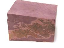 Minnesota Red Pipestone Catlinite Stone Apx 6" x 3-3/4" x 3-1/2" Piece #98 Fissure Crack