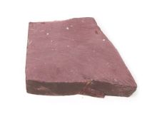 Minnesota Red Pipestone Catlinite Stone apx 4-3/4" x 3" x 1-1/2" Piece #01 Angle Cut