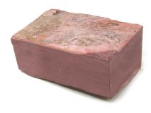 Piece #13 Catlinite Minnesota Red Pipestone apx 6-1/4" x 4-1/4" x 2-1/4" 