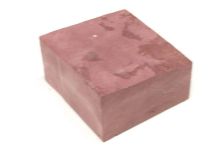 Minnesota Red Pipestone Catlinite Stone apx 4-1/8" x 4-1/8" x 2" Piece #21