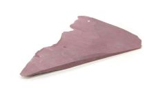 PIECE #09 Catlinite Minnesota Red Pipestone Apx 4-1/4" x 3" Triangular Thin Scrap