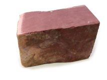 Minnesota Red Pipestone Catlinite Stone apx 5" x 3-1/2" x 2" Piece #17 
