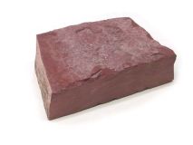 Minnesota Red Pipestone Catlinite Stone apx 4-1/2" x 3-1/4" x 1-1/4" Piece #21 Angled Ends