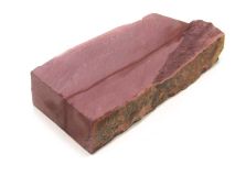 Minnesota Red Catlinite Pipestone apx 6-7/8" x 3-1/4" x 1-1/4" Piece #24 Fissure Crack