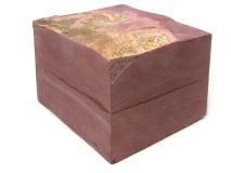 PIECE #34 Catlinite Minnesota Red Pipestone apx 5" x 4-1/8" x 3-1/2" Fissure Crack