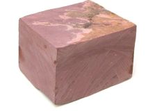 PIECE #36 Catlinite Minnesota Red Pipestone apx 4-3/4" x 4-1/2 " x 3-1/4" Fissure Crack