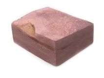 PIECE #38 Catlinite Minnesota Red Pipestone apx 4-1/8" x 3-1/2" x 1-3/4" Fissure Crack