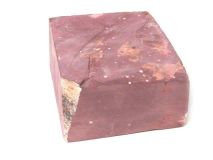Minnesota Red Catlinite Pipestone Apx 3-7/8" X 4-1/4" X 2" Piece #78 Corner Missing