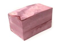 Piece #79 Minnesota Red Catlinite Stone Apx 6-1/4" X 3-1/4" X 3-1/4" Fissure Crack