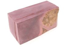 Piece #83 Minnesota Red Catlinite Stone Apx 7" X 3" X 3-1/4" Fissure Crack