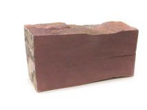 Piece #52 Minnesota Red Catlinite Stone apx 7" x 3-1/4" x 1-3/4" Fissure Crack