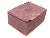 Piece #77 Minnesota Red Catlinite Stone Apx 5" X 3-3/4" X 2-1/4" Fracture Crack