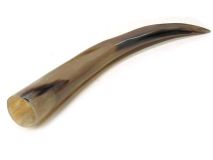 Polished Water Buffalo Cow Horn 14-3/4"L #14 Delamination Spots