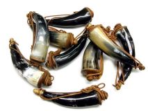 6" to 9" Primer Powder Horn Frontier Style