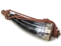 P04 Primer Powder Horn Frontier Style 8-1/2" L