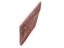 Piece #54 Minnesota Red Catlinite Stone apx 3-3/4" x 3-3/8" x 1/8" Thin Scrap 