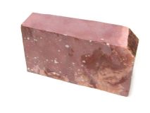 Piece #22 Catlinite Minnesota Red Pipestone apx 7-1/8" x 3-3/4" x 1-3/4" 