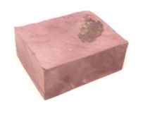  Minnesota Red Pipestone Catlinite Stone apx 5" x 3-3/4" x 2" Piece #23