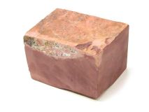  Minnesota Red Pipestone Catlinite Stone apx 5-1/4" x 4-1/8" x 3-3/8" Piece #26