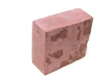 PIECE #34 Catlinite Minnesota Red Pipestone apx 4" x 3-5/8" x 1-3/4"