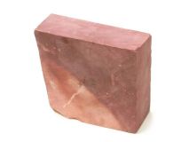 PIECE #35 Catlinite Minnesota Red Pipestone apx 4-3/4" x 5" x 1-1/2"