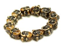 Buddha Bracelet 5/8" Resin Beads Bracelet
