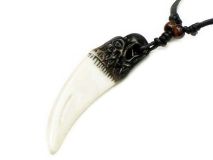 Eagle Tusk Pendant Necklace on Adjustable Wax Cord