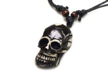 Skull Pendant Necklace on Adjustable Wax Cord