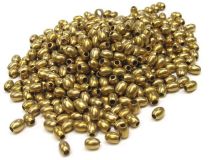 1/4" Rice Brass Beads By The KILO Apx 1,750 Beads