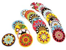 3" Seed Bead Rosette Beadwork Various Style Choices