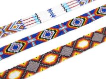 1" x 25" Seed Bead Strip Beadwork 3 Style Choices