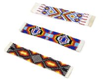 1" x 5" Seed Bead Strip Beadwork 3 Style Choices