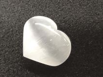 Selenite Stone Hearts Apx 2 1/4" Lg