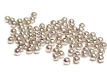 6mm Round Silver Plated Brass Beads By the KILO Appx 1190 Beads