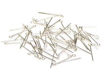 1 1/8" Silver Eye Pins Sold by the Bag of 100 Eye pins