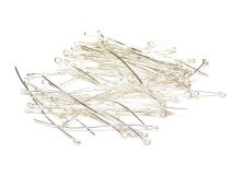 Silver 2 1/8" Eye Pins Sold by the Bag of 100 Eye pins