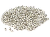 5/16" Rice Silver Plated Brass Beads By The KILO Apx 875 Beads