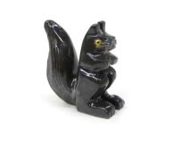 Squirrel Figurine Agate Stone Statues 1 1/4"