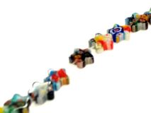 12mm Star Shape Millefiori Glass Beads By the Strand of apx 36 Beads