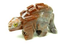 Stegosaurus Agate Stone Dinosaur Figurine Statue 1-1/2"