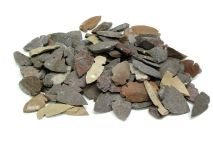 Reddish Brown Color Knapped Stone Arrowhead Points Lot of 100 Craft Grade