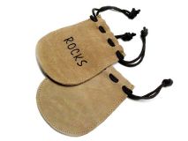 Printed 3 x 3 Suede Drawstring Possibles Bag Poke Sack 2 Choices