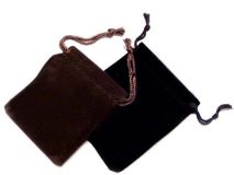 3" x 3" Velvet Drawstring Possibles Bag Pouches  2 Color Choices